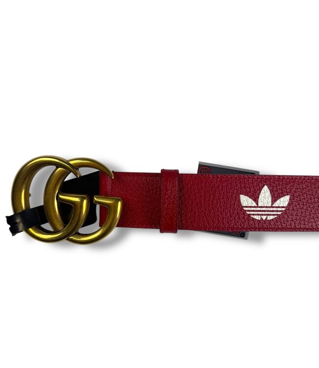 Gucci Gucci x Adidas GG Marmont Belt Red/White Size 90 (size 32-34)
