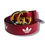 Gucci Gucci x Adidas GG Marmont Belt Red/White Size 90 (size 32-34)