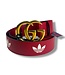 Gucci Gucci x Adidas GG Marmont Belt Red/White Size 90 (size 32-34)