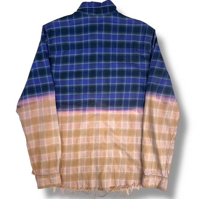 Amiri Amiri Watercolor Bandanna Linen Button-Up Size Small