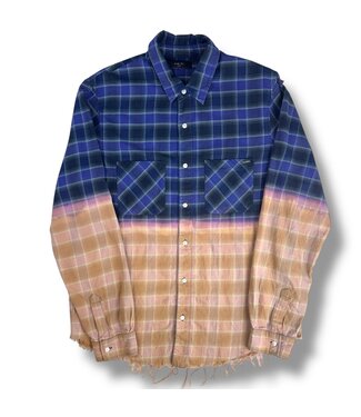 Amiri Amiri Watercolor Bandanna Linen Button-Up Size Small