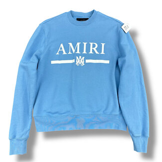 Amiri Amiri Blue Logo Crewneck Size Small (Retail $650)