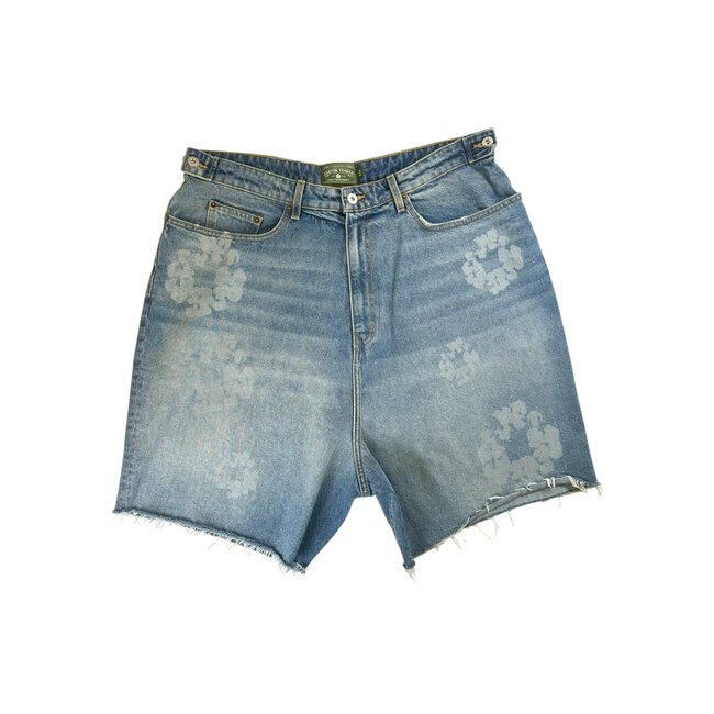 Denim Tears Denim Tears Laser Wreath Light Wash Denim Shorts