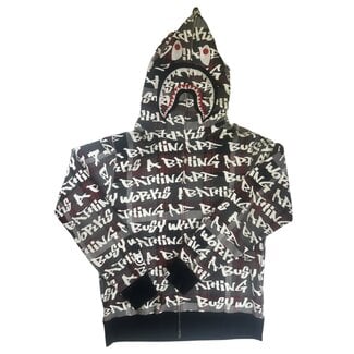A Bathing Ape A Bathing Ape 2024 Graffiti Shark Zip Up