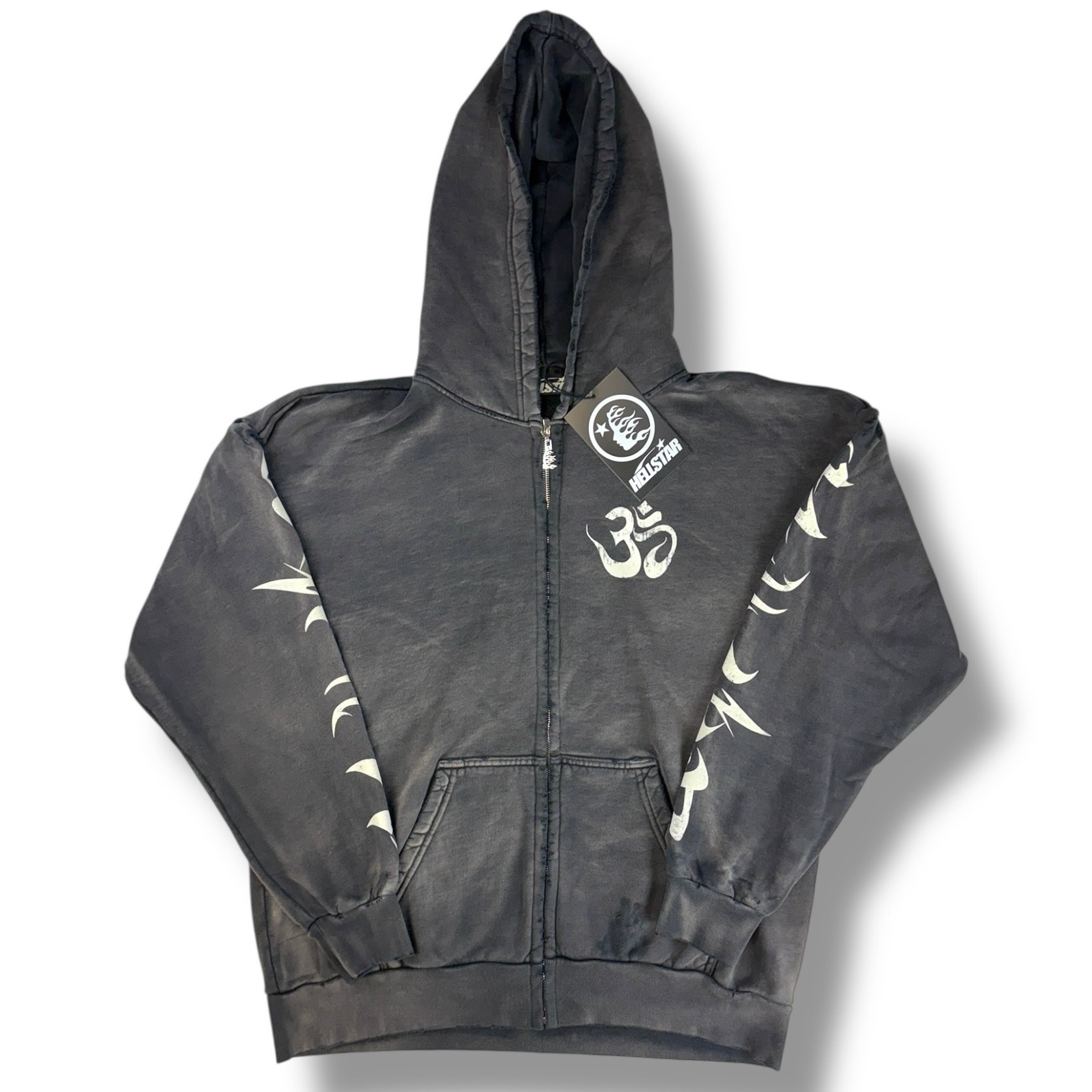Hellstar OHM Zip Up Hoodie M/S XL - Bring It Back LLC
