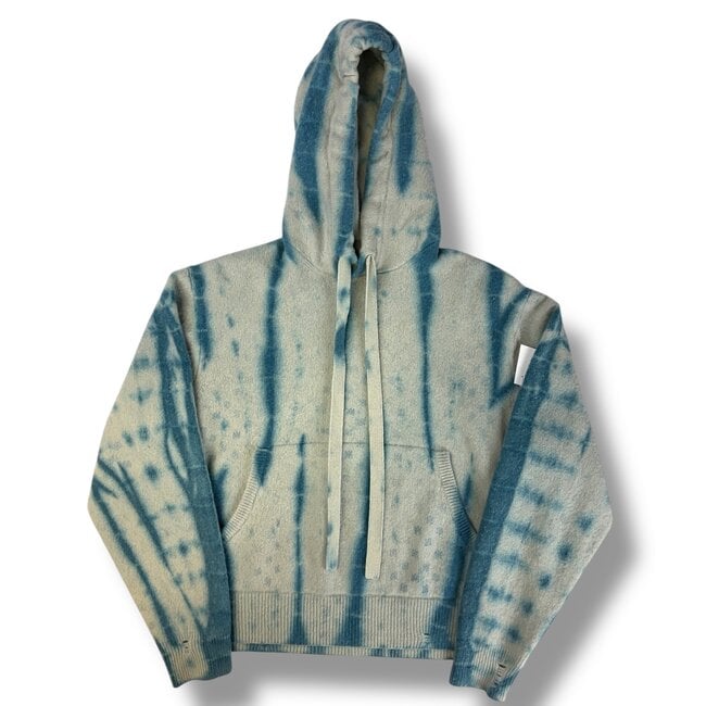 Amiri Amiri Blue Dye Wool Hoodie Size Medium