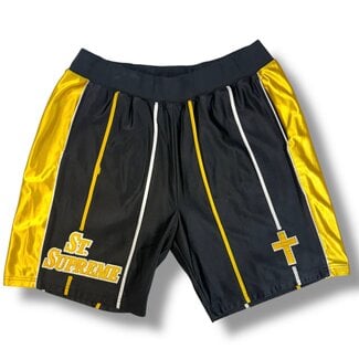 Supreme Supreme St. Supreme Shorts Black Yellow Size Large