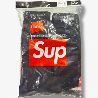 Supreme Supreme Hanes Socks Black 4 Pack