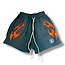Hellstar Hellstar Green/Orange Flame Shorts