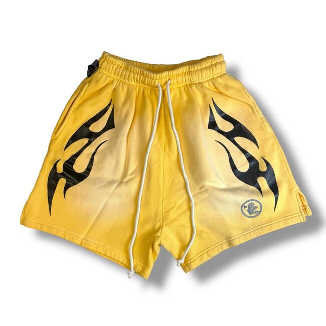 Hellstar Hellstar Yellow/Black Flame Shorts