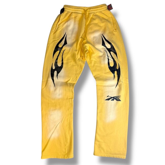 Hellstar Hellstar Yellow Mini Logo Relax Fit Sweatpants