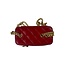 Chanel Channel Quilted Lambskin Small Red Vanity Purse