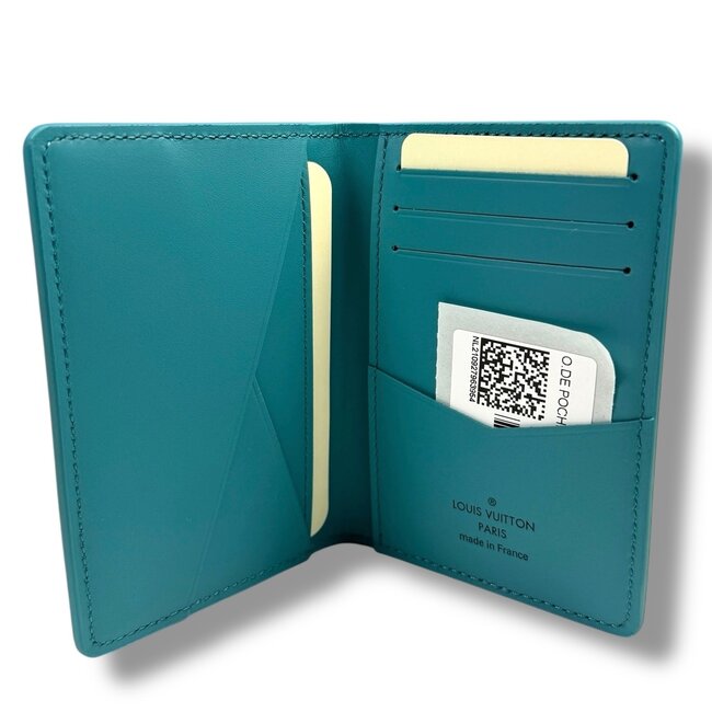 Louis Vuitton Louis Vuitton Damier Checkerboard Pocket Organizer Teal