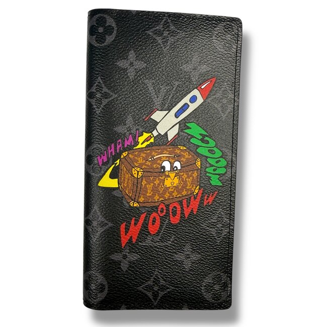 Louis Vuitton Louis Vuitton Virgil Monogram Eclipse Space Age Brazza Wallet