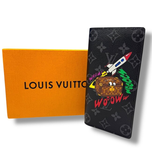 Louis Vuitton Louis Vuitton Virgil Monogram Eclipse Space Age Brazza Wallet
