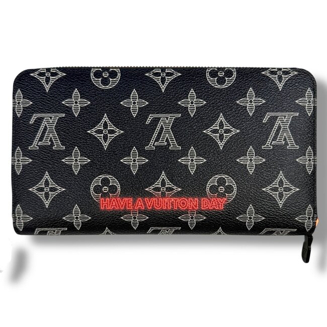 Louis Vuitton LV Kim Jones Zippy Organizer Monogram Upside Down Ink Navy