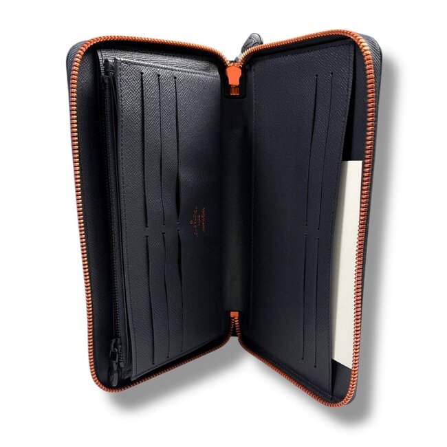 Louis Vuitton LV Kim Jones Zippy Organizer Monogram Upside Down Ink Navy