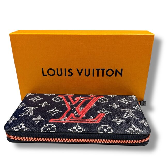 Louis Vuitton LV Kim Jones Zippy Organizer Monogram Upside Down Ink Navy
