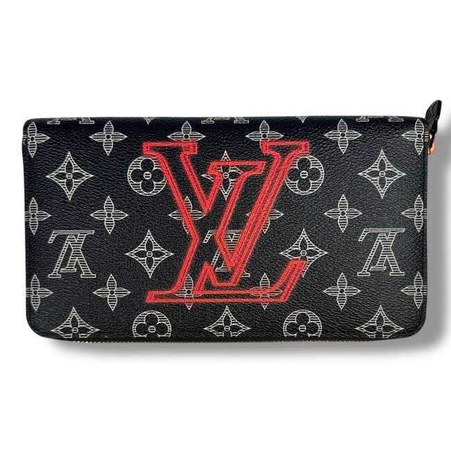 Louis Vuitton LV Kim Jones Zippy Organizer Monogram Upside Down Ink Navy