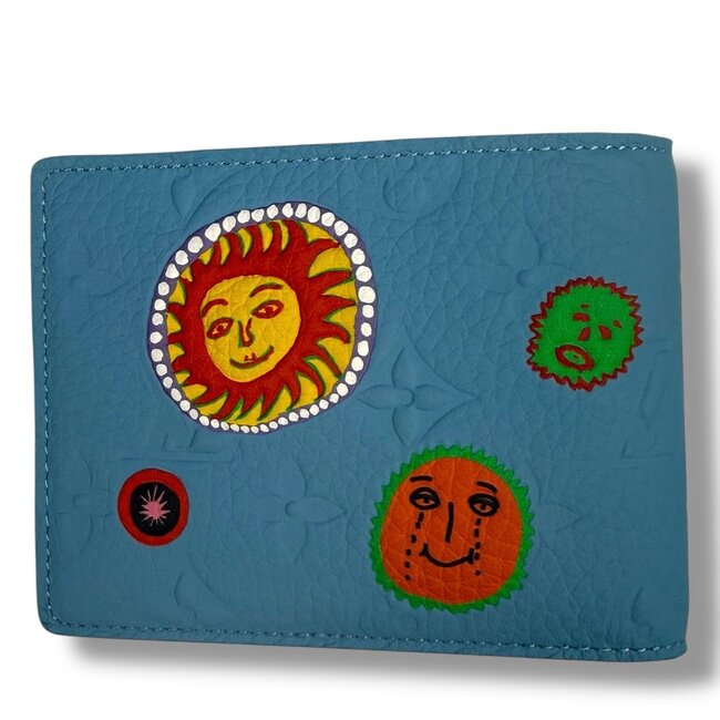 Louis Vuitton Louis Vuitton Yayoi Kusama My Eternal Soul Wallet Light Blue