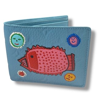 Louis Vuitton Louis Vuitton Yayoi Kusama My Eternal Soul Wallet Light Blue