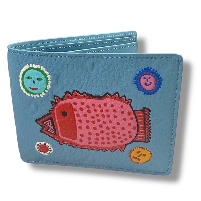 Louis Vuitton Louis Vuitton Yayoi Kusama My Eternal Soul Wallet Light Blue