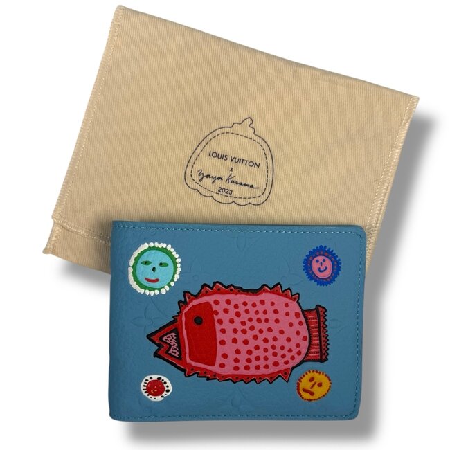 Louis Vuitton Louis Vuitton Yayoi Kusama My Eternal Soul Wallet Light Blue