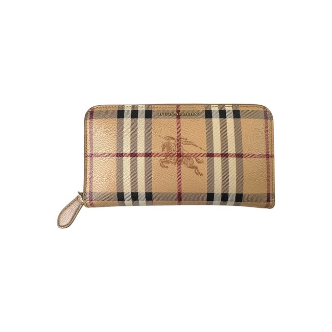 burberry Burberry Long Wallet Haymarket Check