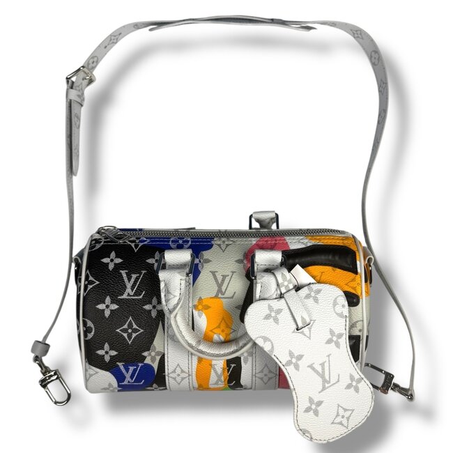 Louis Vuitton 2023 LV Kidsuper Keepall Bandouliere 25 Multicolor