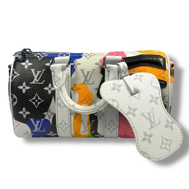 Louis Vuitton 2023 LV Kidsuper Keepall Bandouliere 25 Multicolor