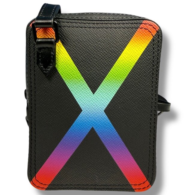 Louis Vuitton  F/W 19 Louis Vuitton Taiga Rainbow Danube Messenger Bag