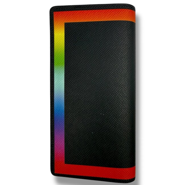 Louis Vuitton F/W 2019 LV Virgil Abloh Rainbow Taiga Brazza Wallet