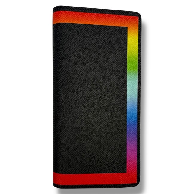 Louis Vuitton F/W 2019 LV Virgil Abloh Rainbow Taiga Brazza Wallet