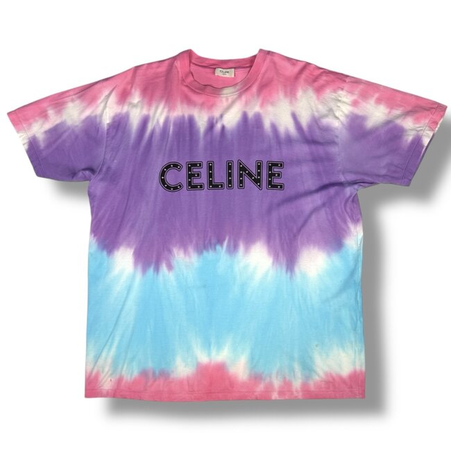 Celine Celine Tie Dye Logo Tee Size XL