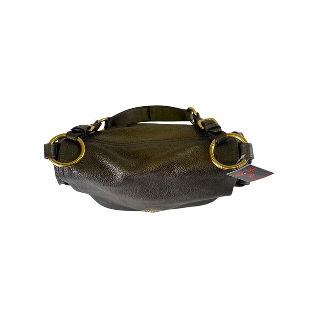 Prada Prada Leather Vitello Daino Leather Flap Bag