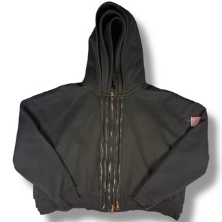 GV Gallery Black Triple Zip Hoodie Size XL