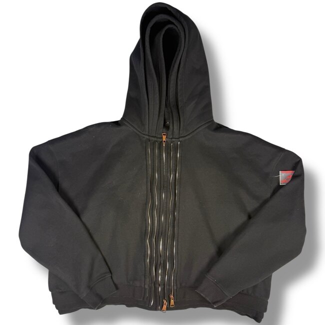 GV Gallery Black Triple Zip Hoodie Size XL
