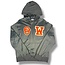 Off-White Off-White Grey/Orange Patch Hoodie Size Large