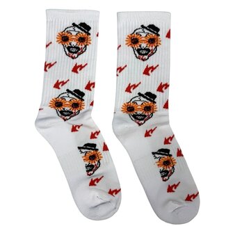 Bring It Back Las Vegas Halloween Terrifier Socks White