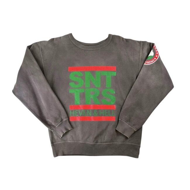 Saint Michael Saint Michael x Denim Tears Heaven & Hell Black Crewneck