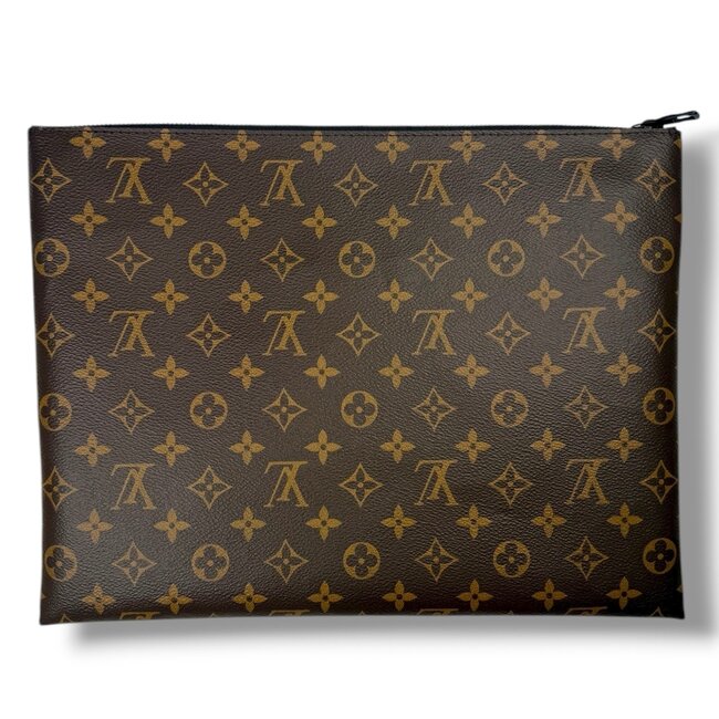 Louis Vuitton Brand New Louis Vuitton Virgil Abloh A4 Pouch Monogram Brown