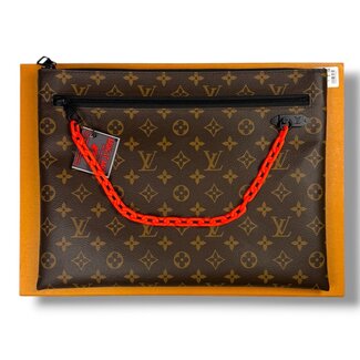 Louis Vuitton Brand New Louis Vuitton Virgil Abloh A4 Pouch Monogram Brown
