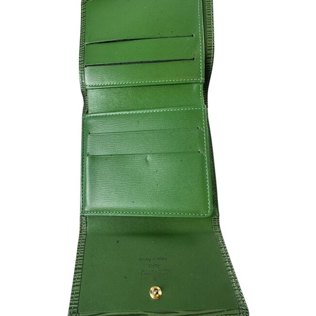 Louis Vuitton Louis Vuitton Green Epi Wallet