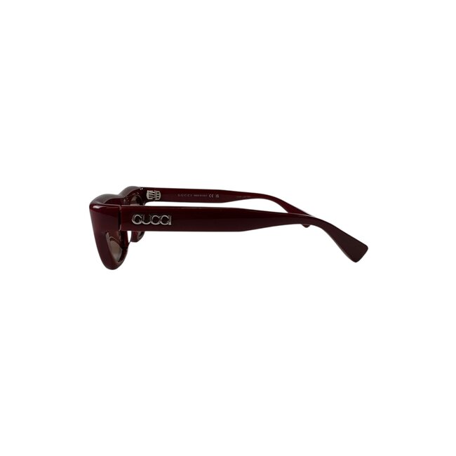 Gucci Gucci Red Oval Sunglasses