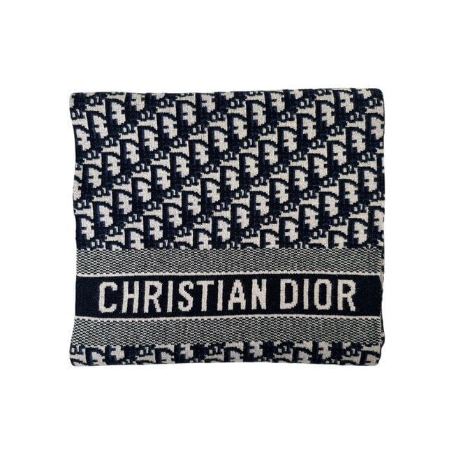 Dior Christian Dior Oblique Cashmere Scarf