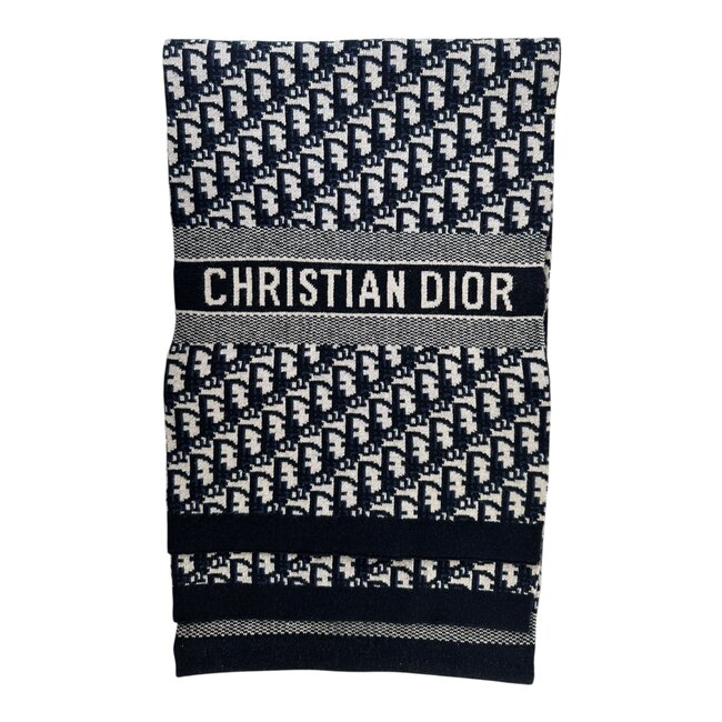 Dior Christian Dior Oblique Cashmere Scarf