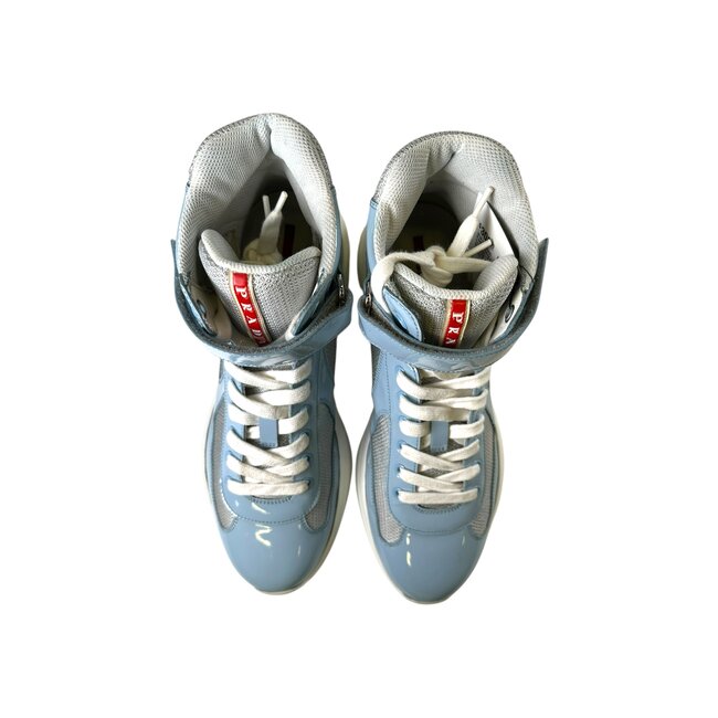 Prada Prada America Cup High-Top Blue