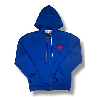 Comme Des Garcon CDG PLAY Blue Zip Up Jacket Size Medium