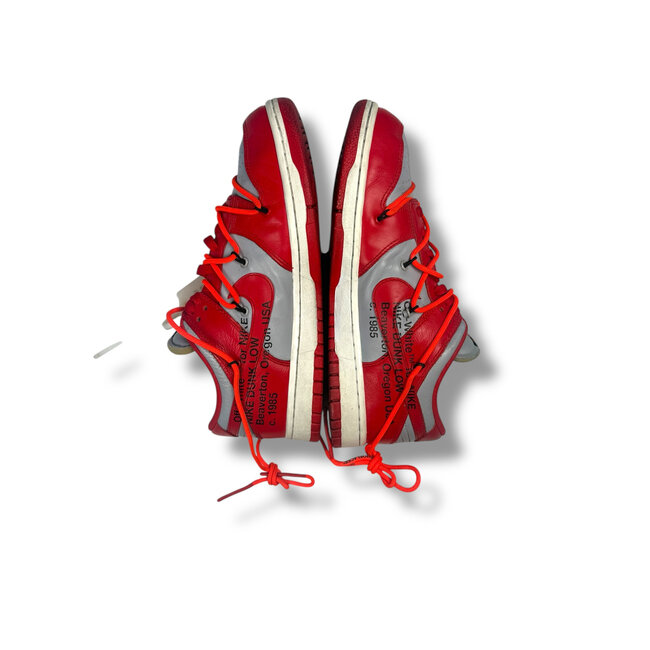 Off-White 2019 Off-White University Red Dunk Low Size 8.5
