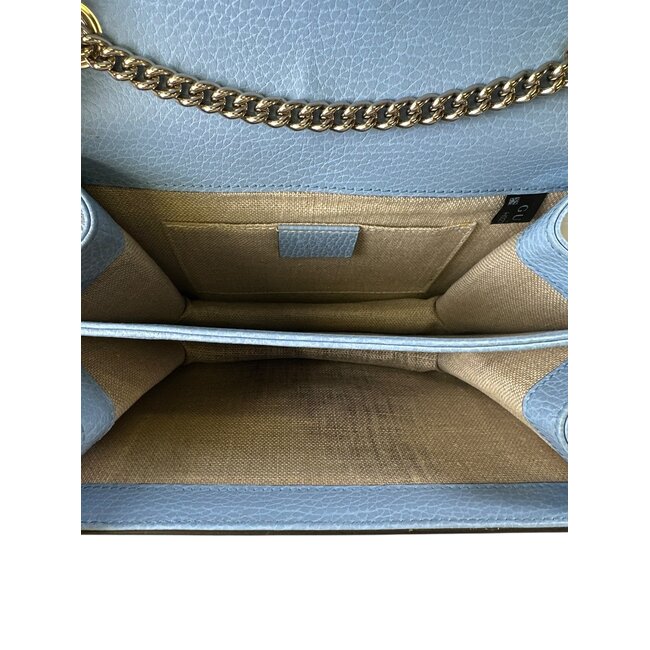 Gucci Gucci Interlocking Baby Blue Shoulder Bag